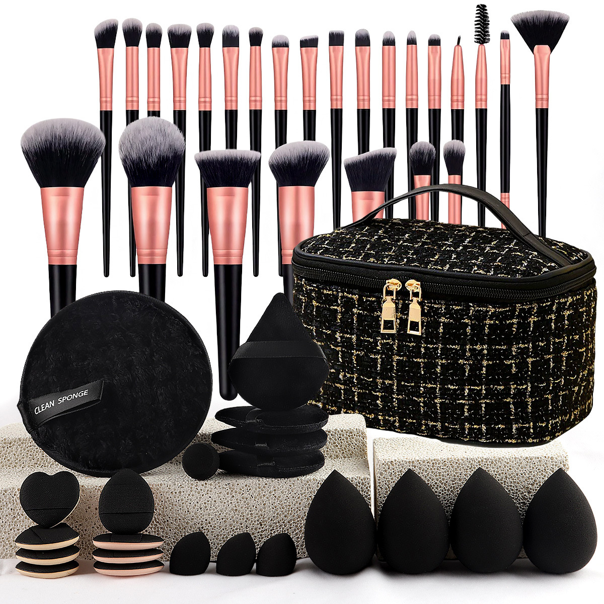 Travel Accessories Bag - Makeup Brush Set Chic Fragrance Style