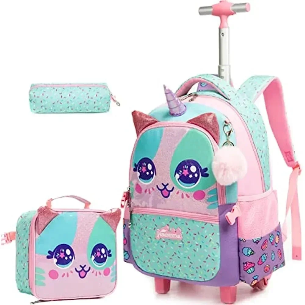 Travel Accessories Toddler - 3PCS Cute Rolling Backpack for Girls
