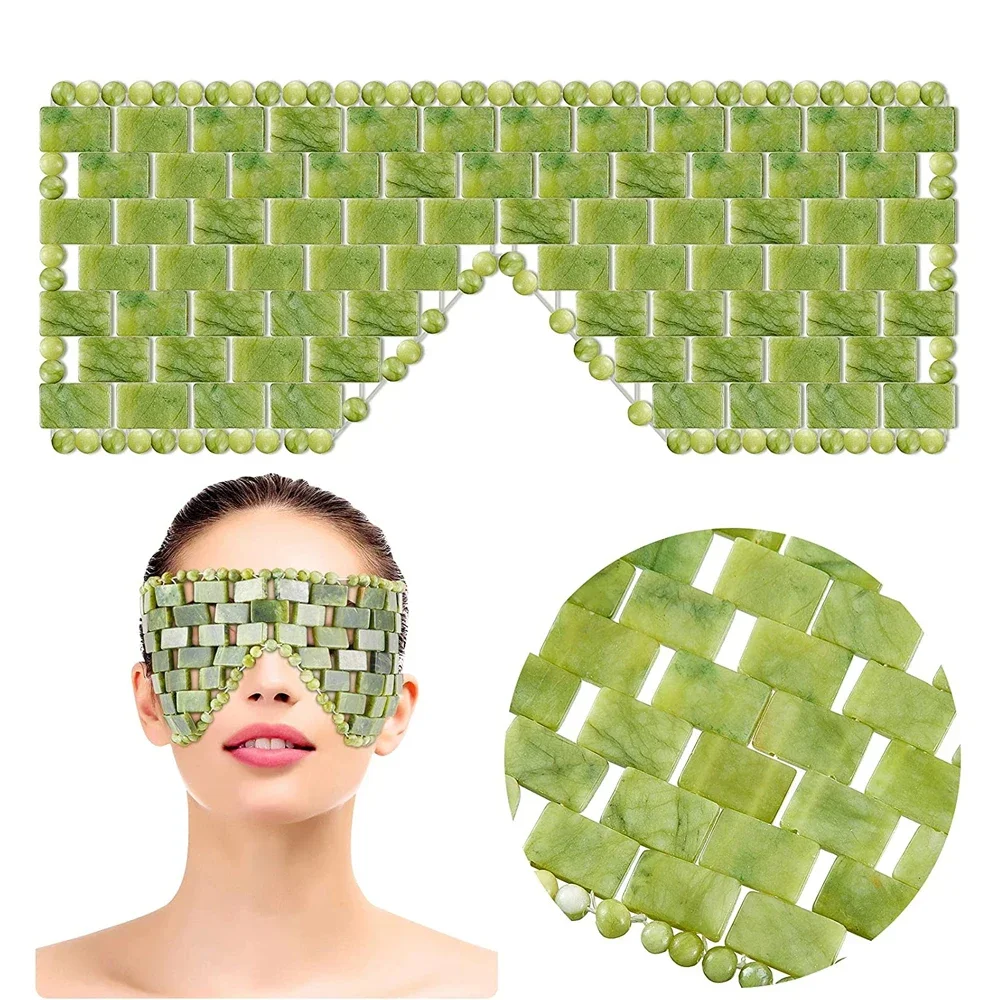 Travel Accessories Eye Mask - Cooling Jade Eye Mask Massager Natural