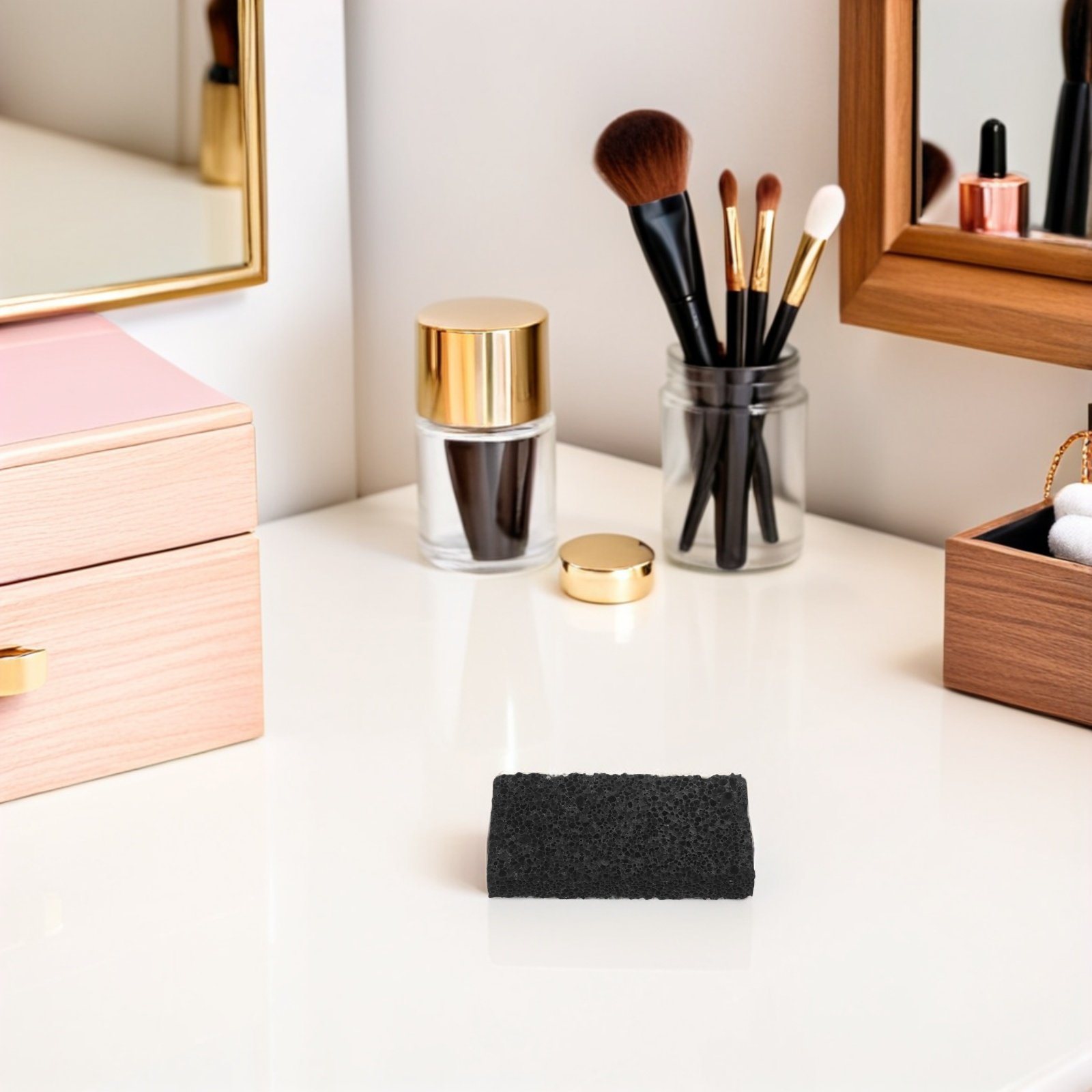 Travel Accessories Essentials - 2Pcs Black Volcanic Rock Diffuser Stones