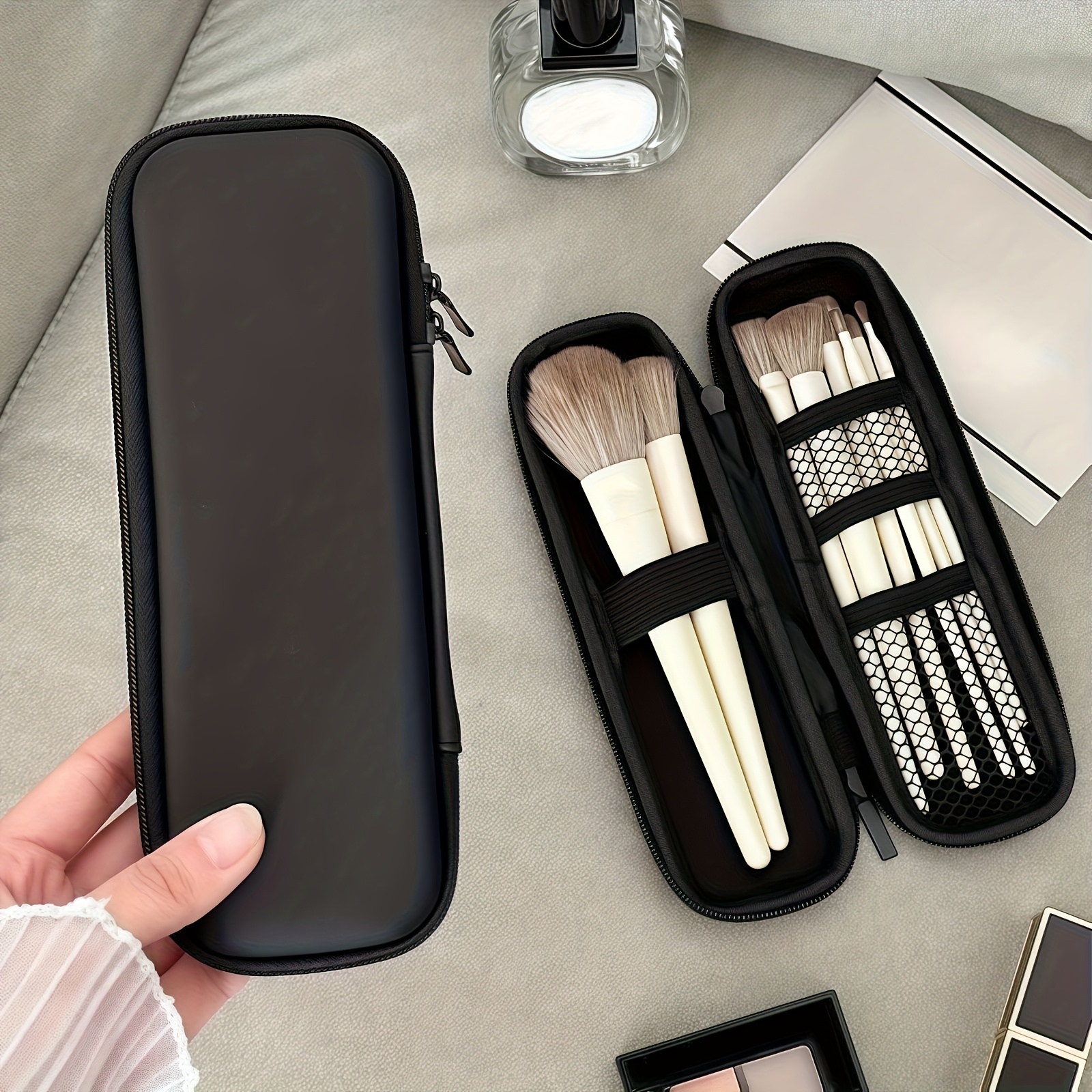 Travel Z - Portable Makeup Brush Organizer Case -