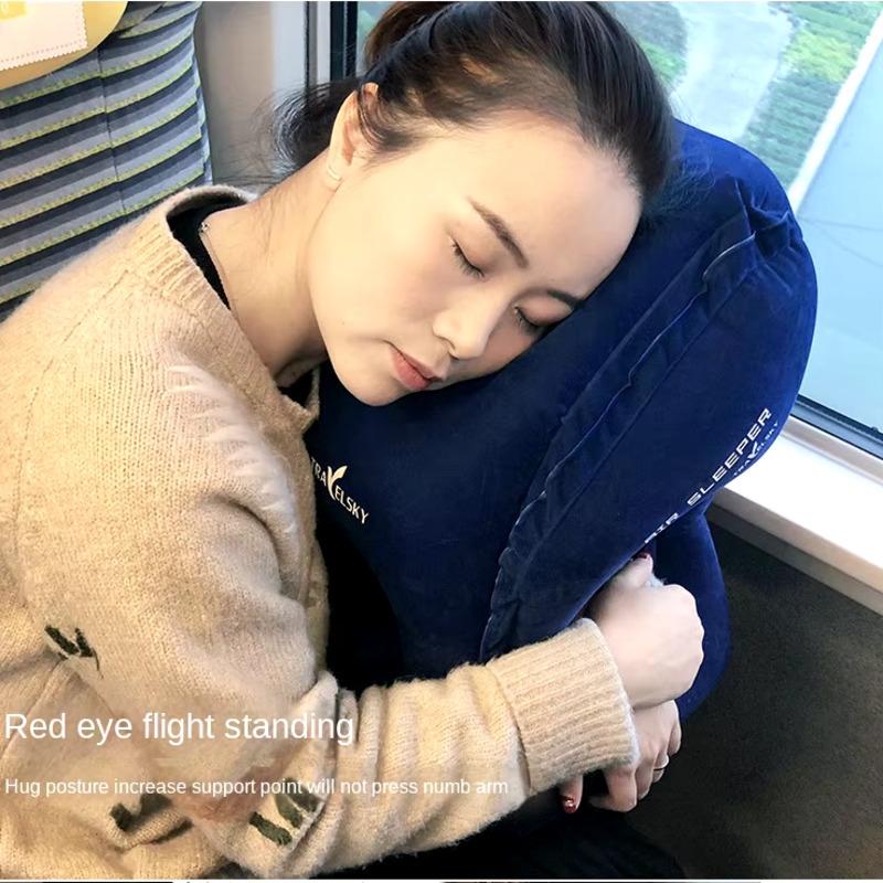 Inflatable Travel Pillow Trave - Travel Accessories For Long Haul Flights のレビューと価格