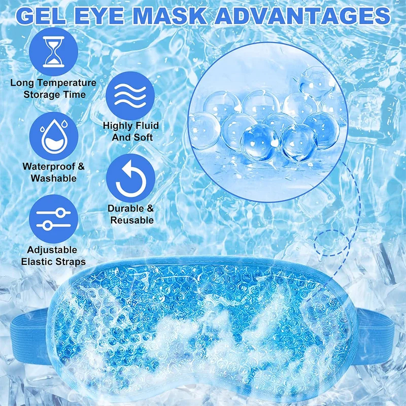 Gel Ice Eye Mask, Ice Eye Beau - Travel Accessories Eye Mask のレビューと価格