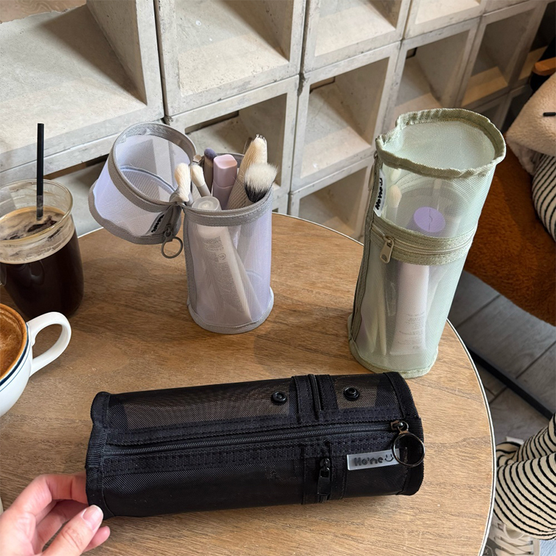 Portable Mesh Dual‑Use Makeup  - Travel Accessories Pouch のレビューと価格