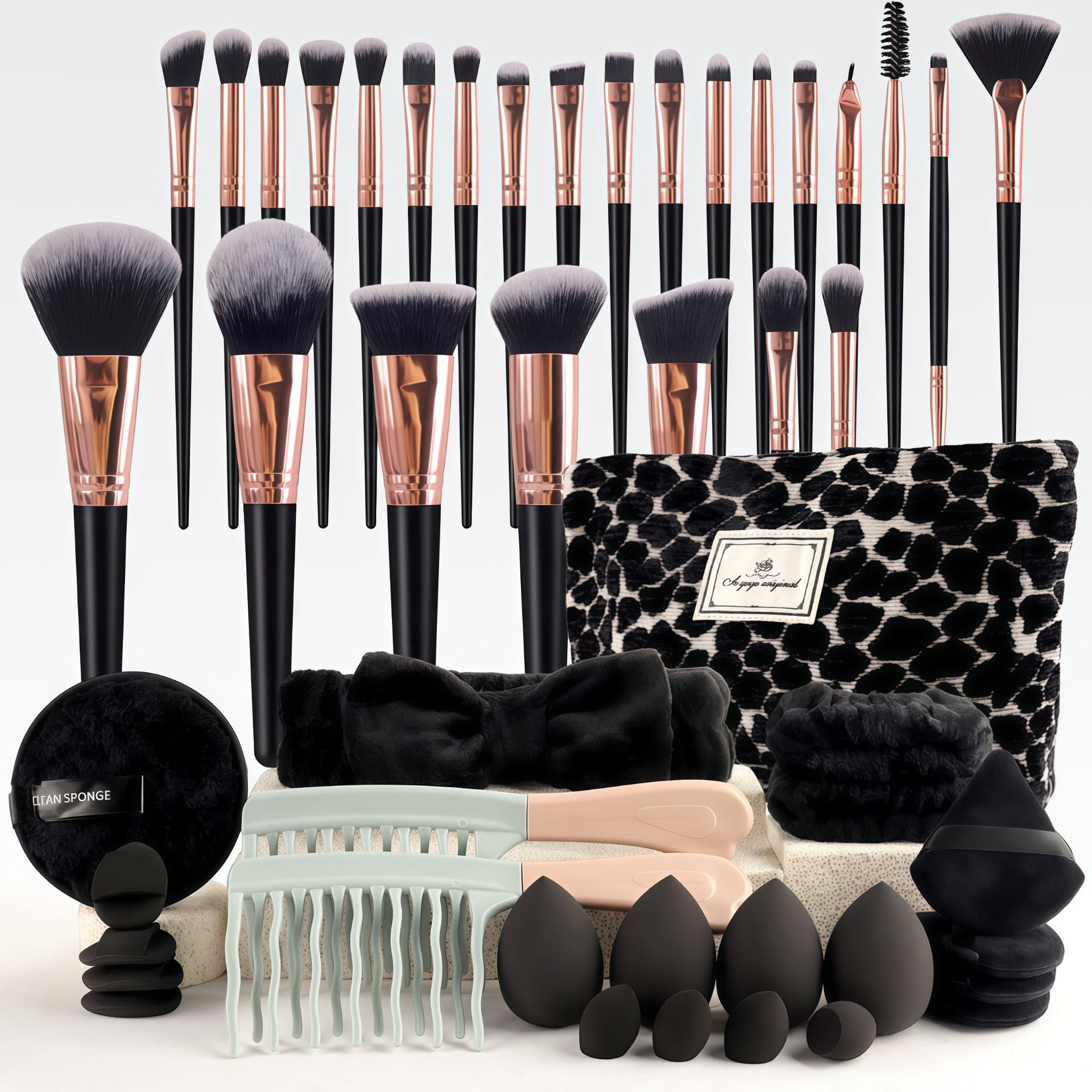 Makeup Brush Set Chic Fragranc - Travel Accessories Bag のレビューと価格