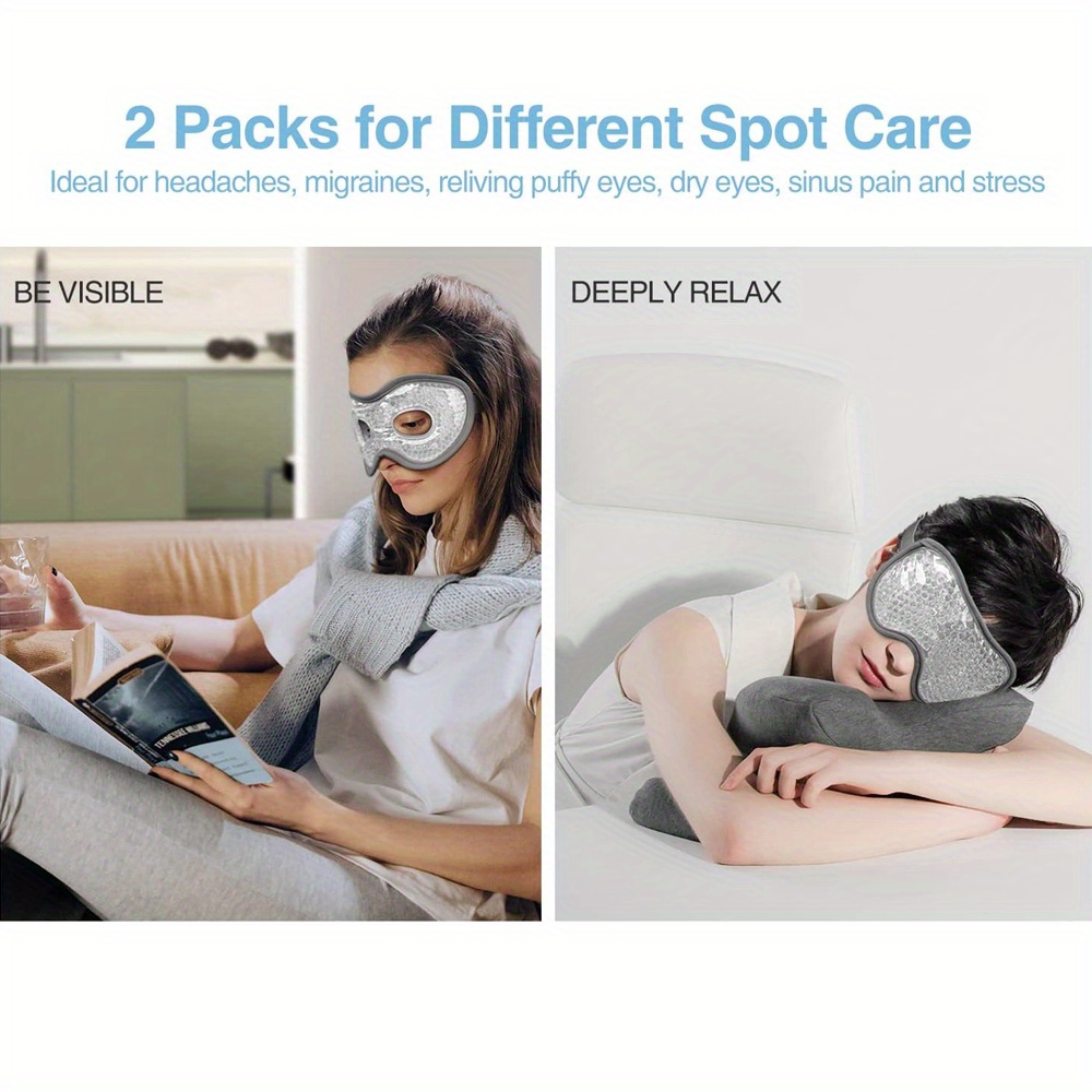 2Pcs/Set Gel Eye Mask Cooling  - Travel Accessories Eye Mask のレビューと価格