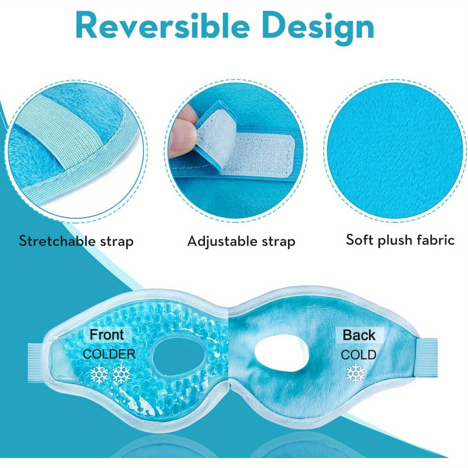 2Pcs/Set Gel Eye Mask Cooling  - Travel Accessories Eye Mask のレビューと価格
