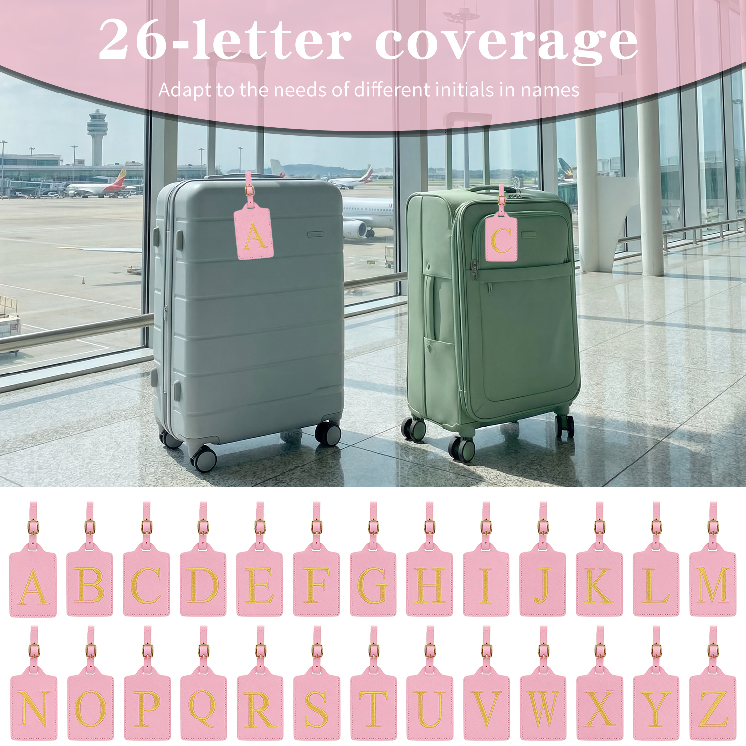 MIYIN 26 letters Luggage Tags  - Travel Accessories Essentials のレビューと価格