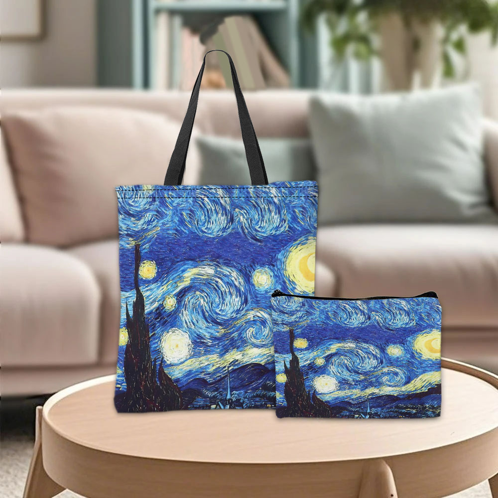 Van Gogh Series Tote Bag Cosme - Travel Accessories Pouch のレビューと価格
