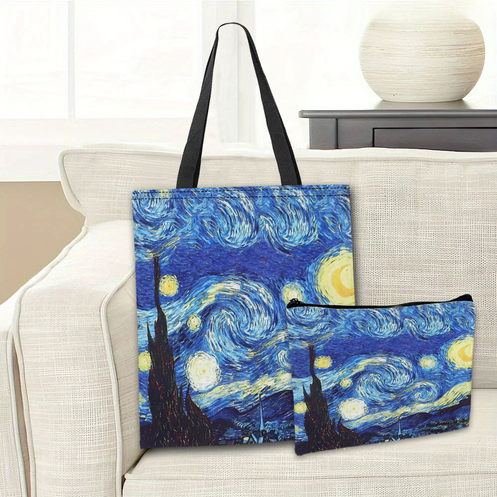 Van Gogh Series Tote Bag Cosme - Travel Accessories Pouch のレビューと価格