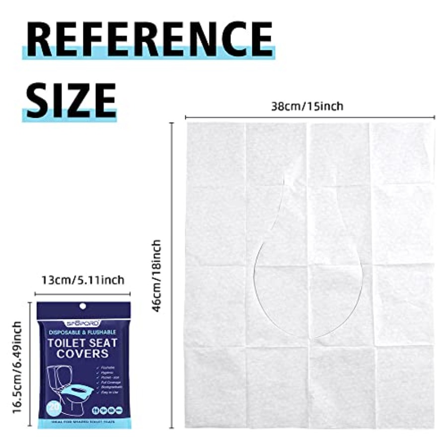 XL 100PCS Toilet Seat Covers D - Travel Accessories Essentials のレビューと価格