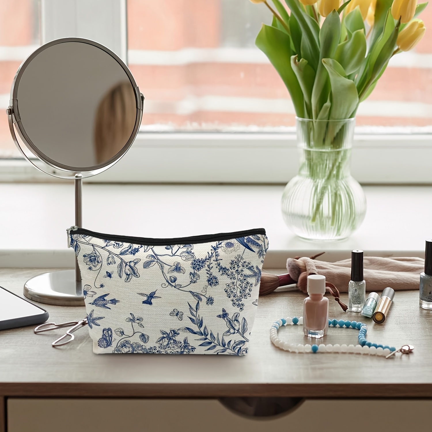 AChinese style blue floral mak - Travel Accessories Pouch のレビューと価格