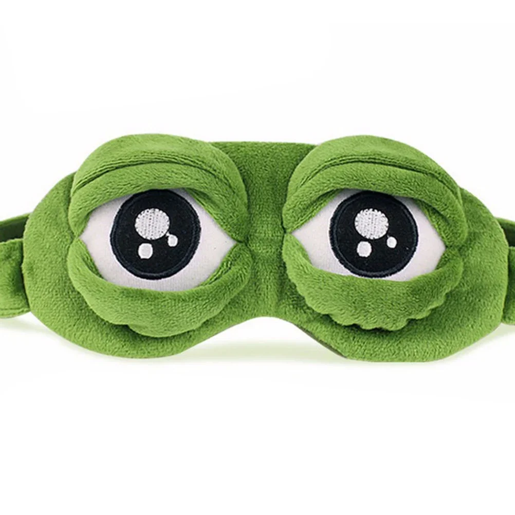 3D Sad Frog Sleep Mask Natural - Travel Accessories Eye Mask のレビューと価格