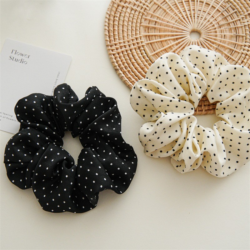 11cm/14cm Dot Cloth Scrunchies - Travel Accessories For Girls のレビューと価格