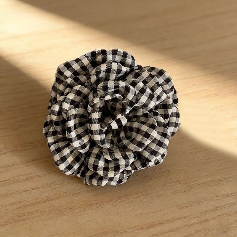Luxury Houndstooth Flower Hair - Travel Accessories For Girls のレビューと価格