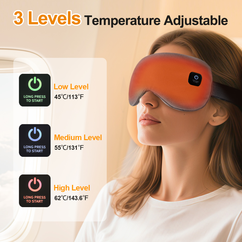 Electric Steam Heated Eye Mask - Travel Accessories Eye Mask のレビューと価格