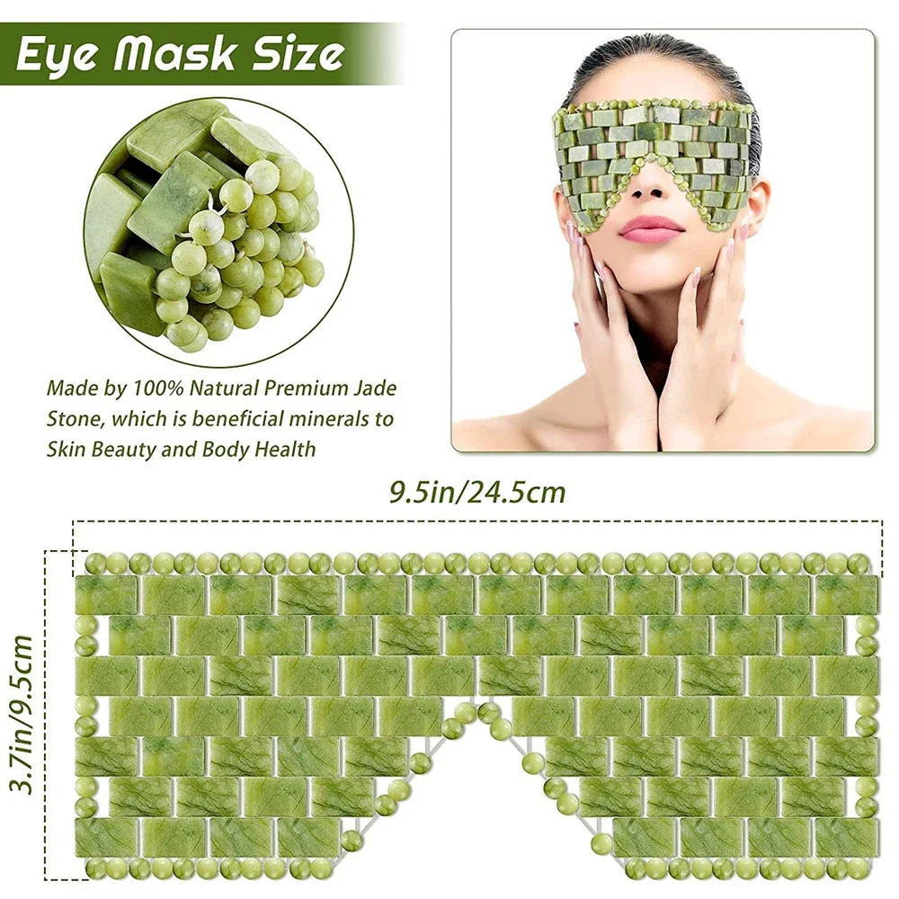 Cooling Jade Eye Mask Massager - Travel Accessories Eye Mask のレビューと価格