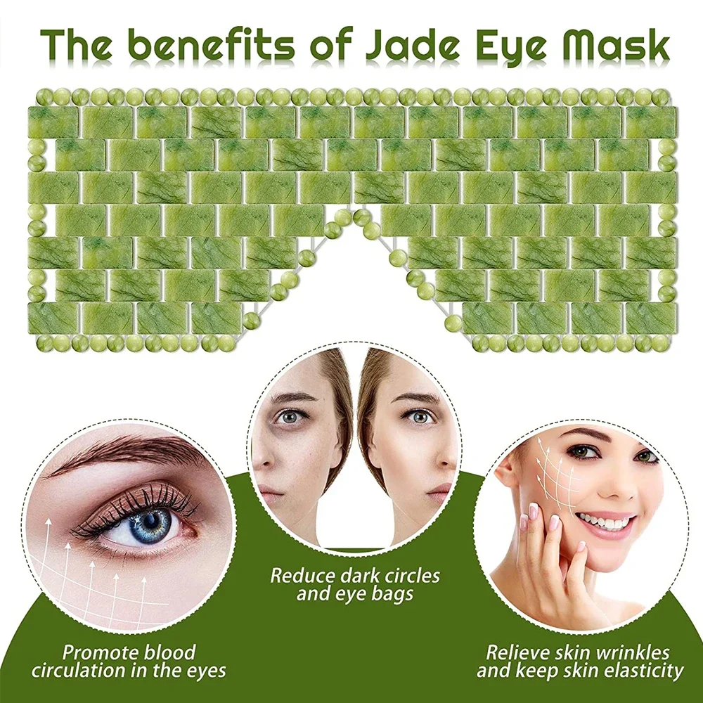 Cooling Jade Eye Mask Massager - Travel Accessories Eye Mask のレビューと価格
