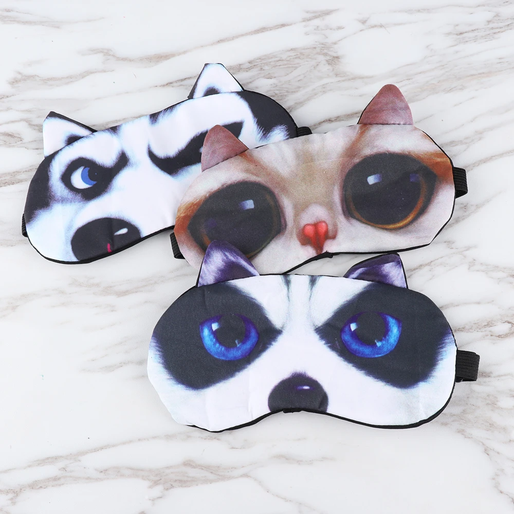 Cute Cat Dog Sleep Mask Eyesha - Travel Accessories Eye Mask のレビューと価格