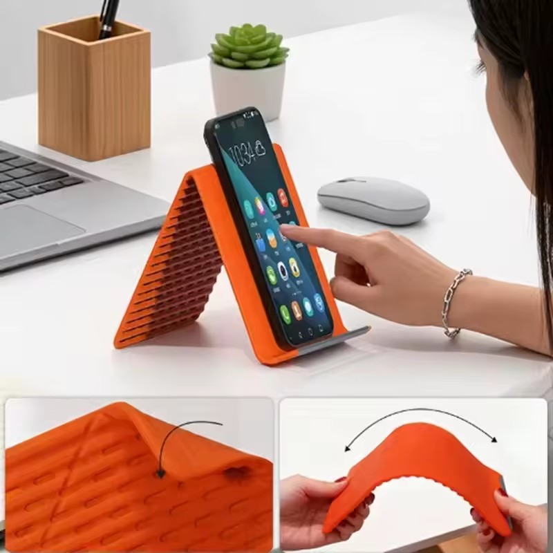 Lazy Portable Phone Stand Sili - Travel Accessories Gadget のレビューと価格