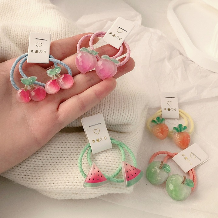 Kids Carrot Hair Ties 5 Pair N - Travel Accessories Toddler のレビューと価格