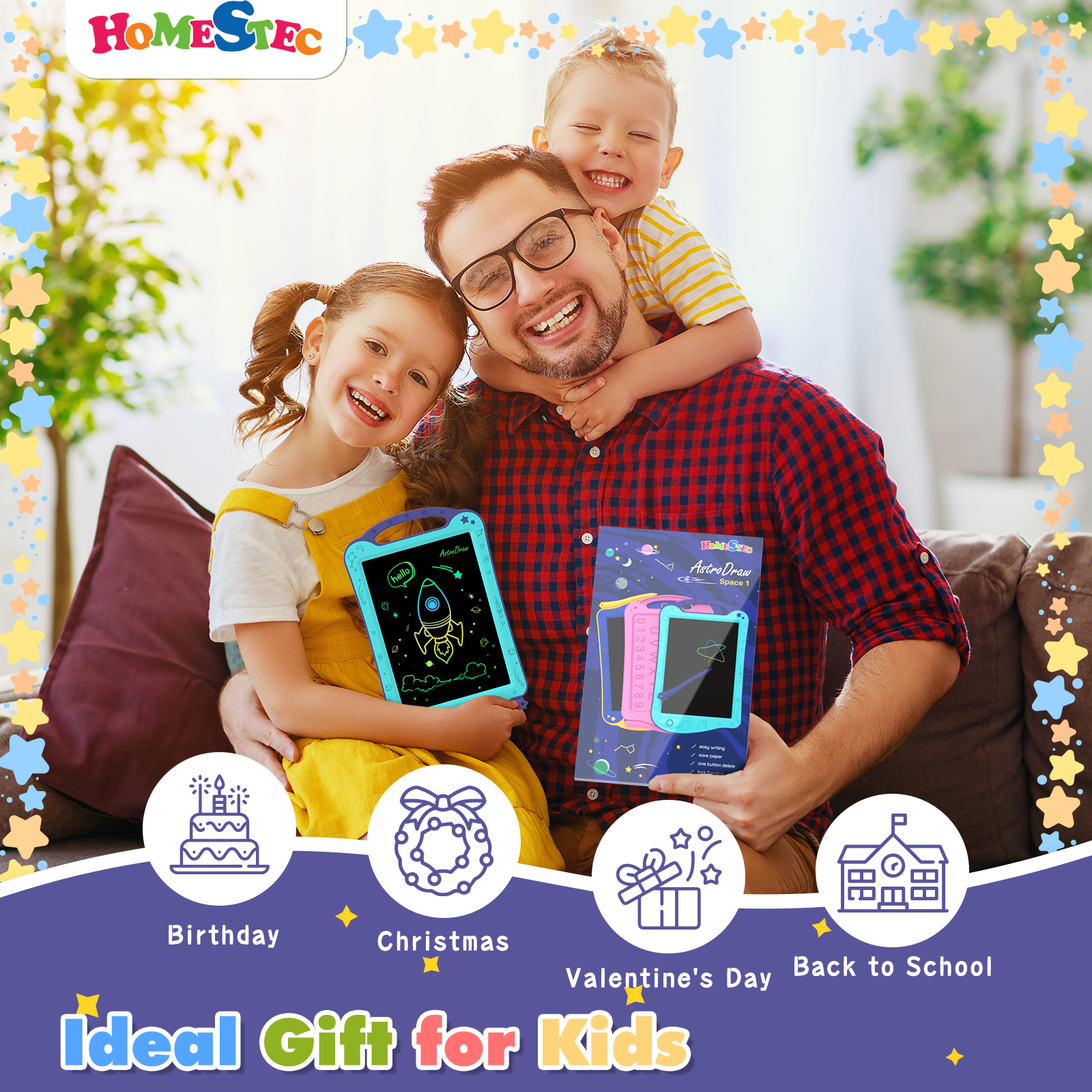 AstroDraw Colored Drawing Tabl - Travel Accessories Toddler のレビューと価格