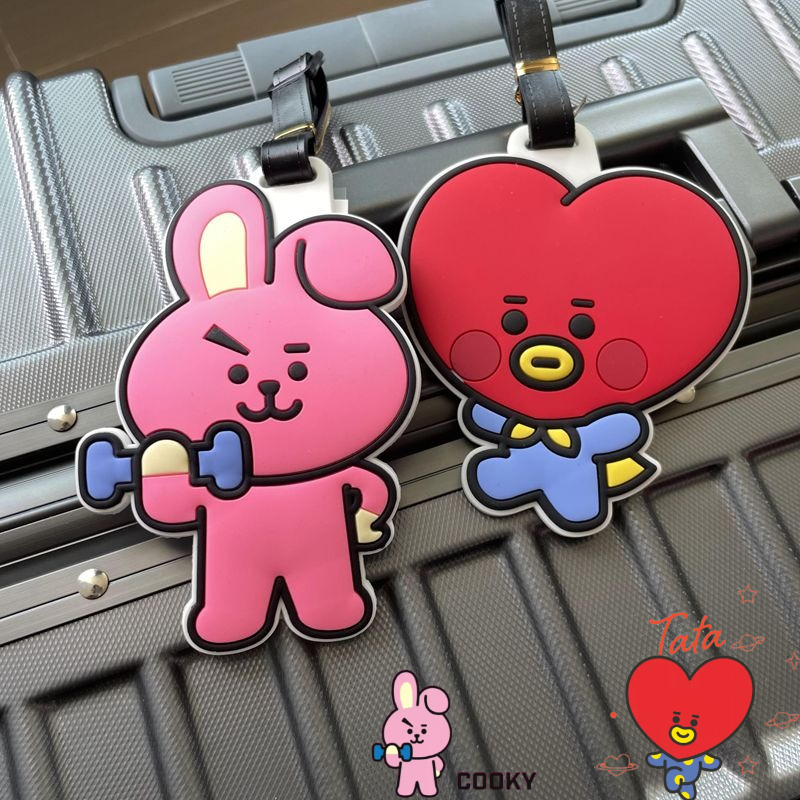BT21 cartoon cute keychain Kaw - Travel Accessories Bag のレビューと価格