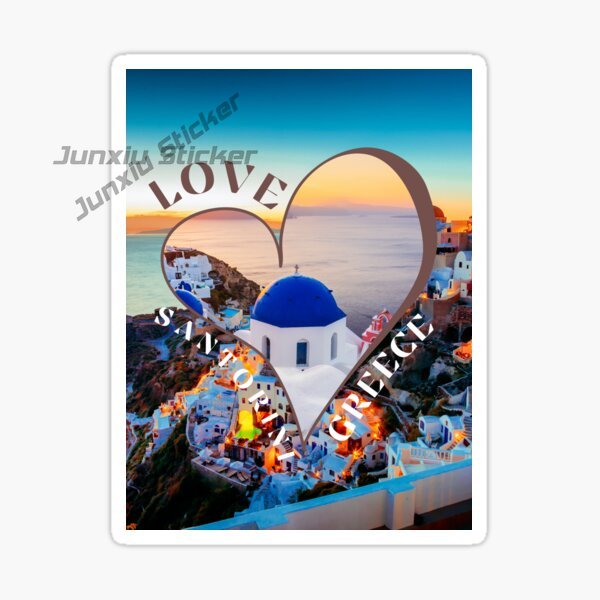 SANTORINI GREECE Car Stickers  - Travel Accessories Greece のレビューと価格