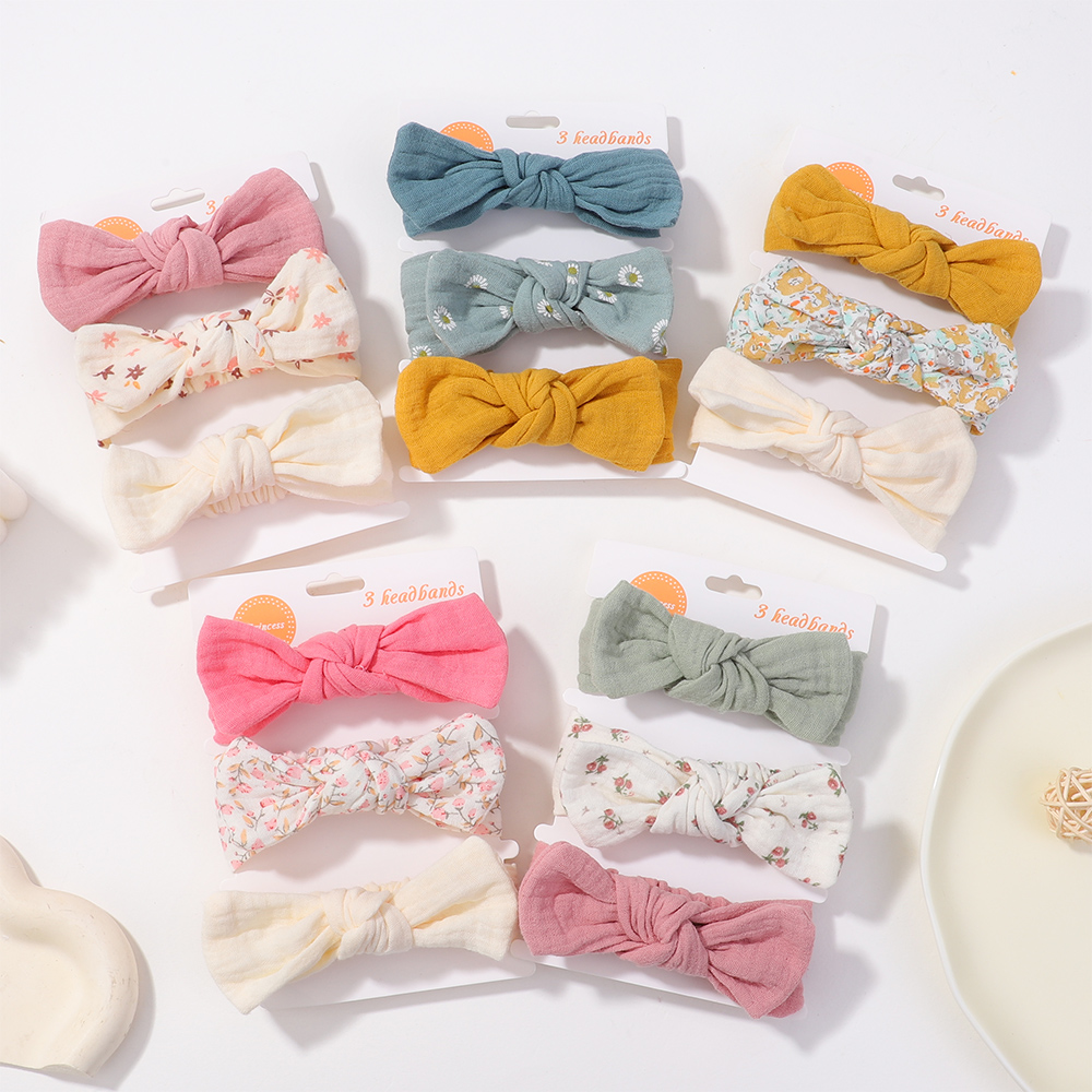 3Pcs/Set Soft Elastic Bows Hea - Travel Accessories Toddler のレビューと価格