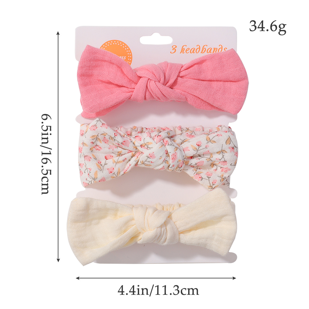 3Pcs/Set Soft Elastic Bows Hea - Travel Accessories Toddler のレビューと価格
