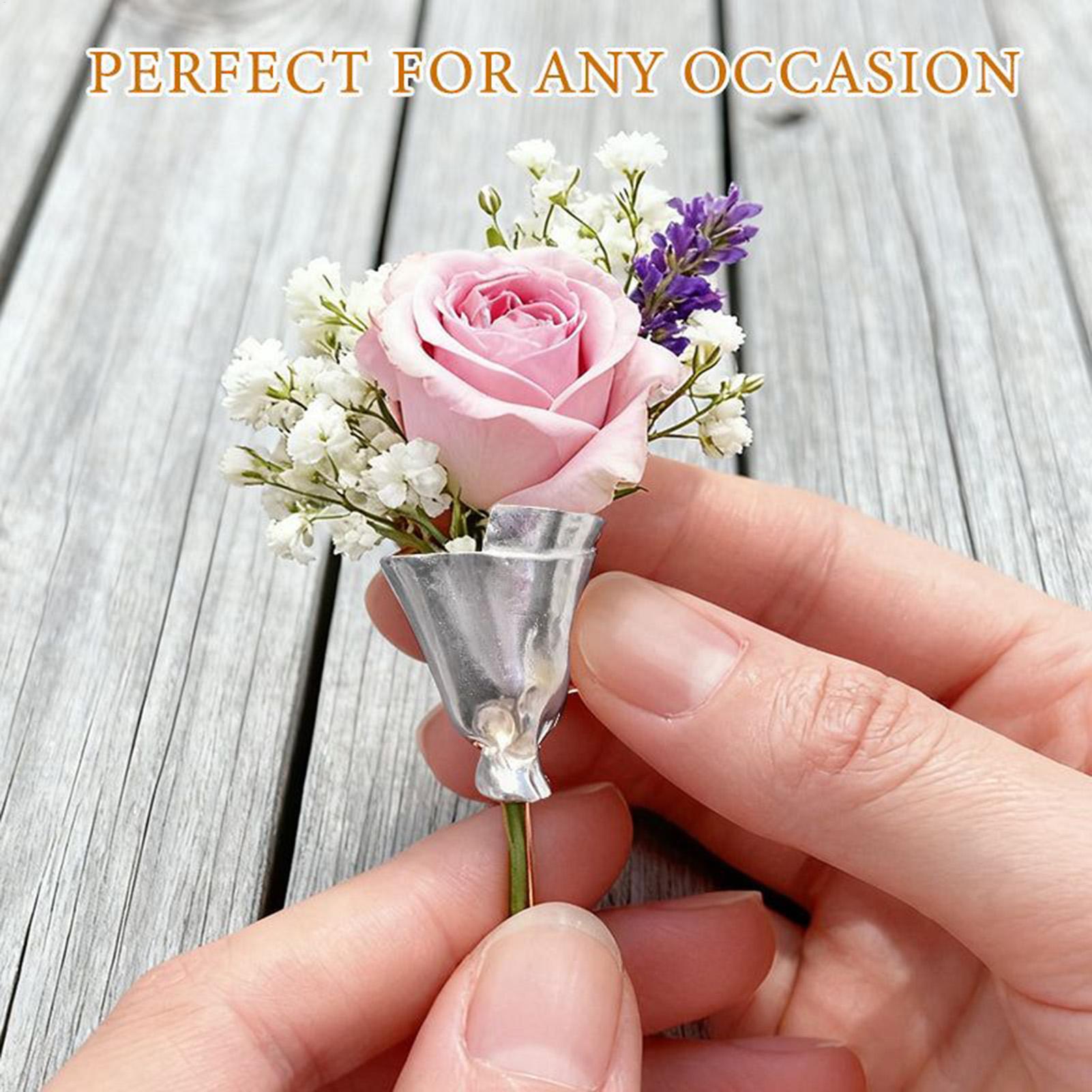 Bouquet Holder Lapel Pins Wedd - Travel Accessories India のレビューと価格
