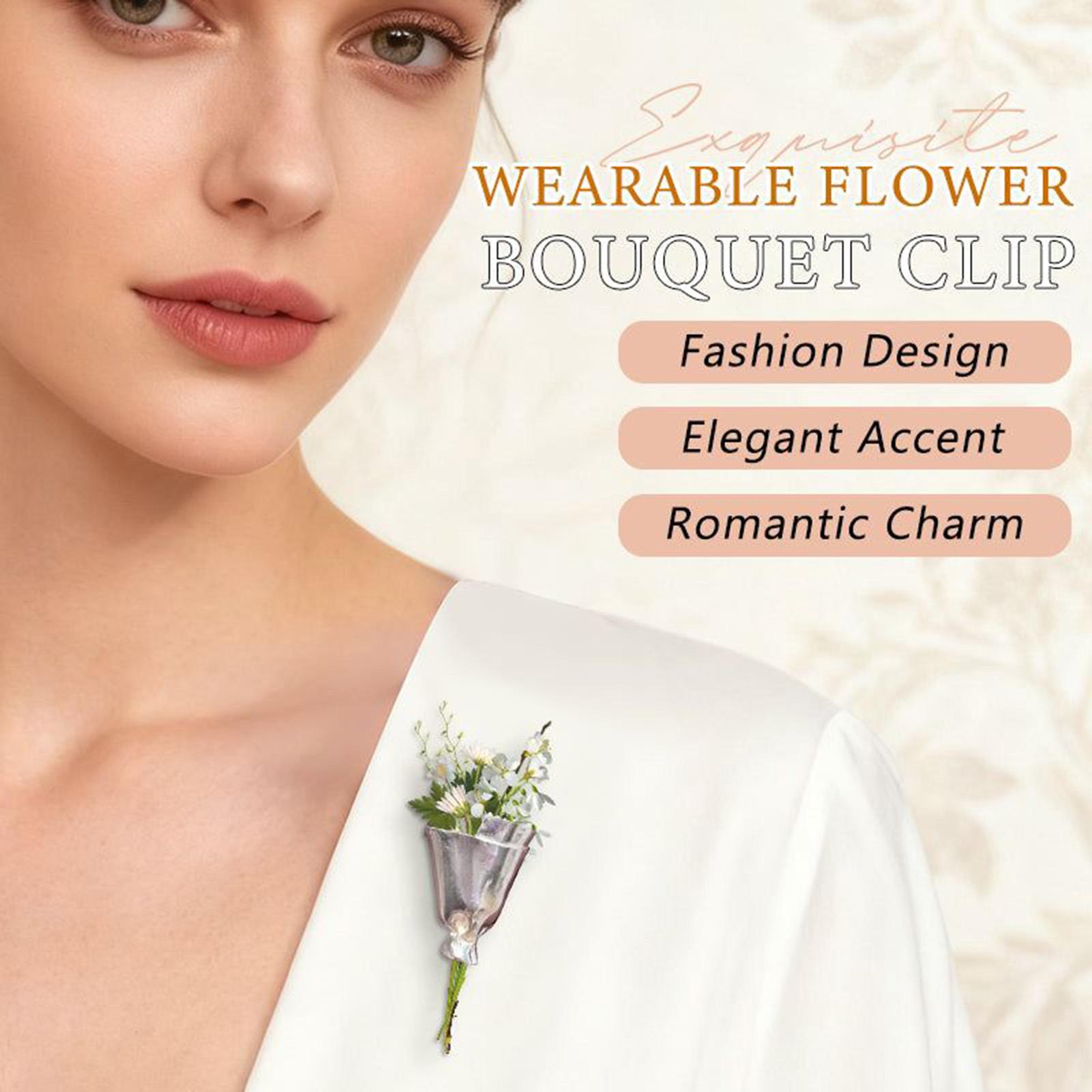 Bouquet Holder Lapel Pins Wedd - Travel Accessories India のレビューと価格