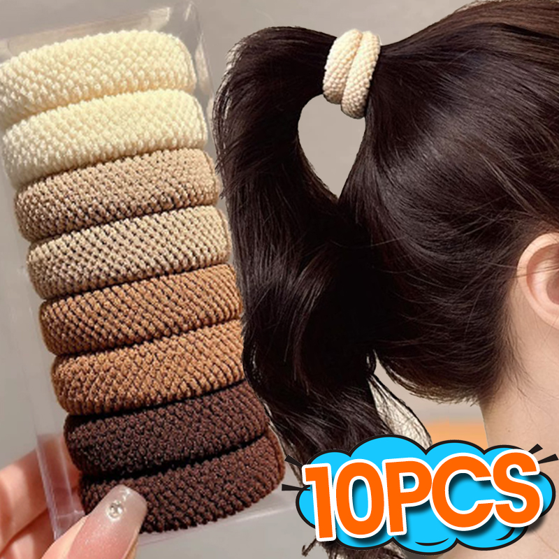 Seamless Hair Ties Thick Elast - Travel Accessories For Girls のレビューと価格