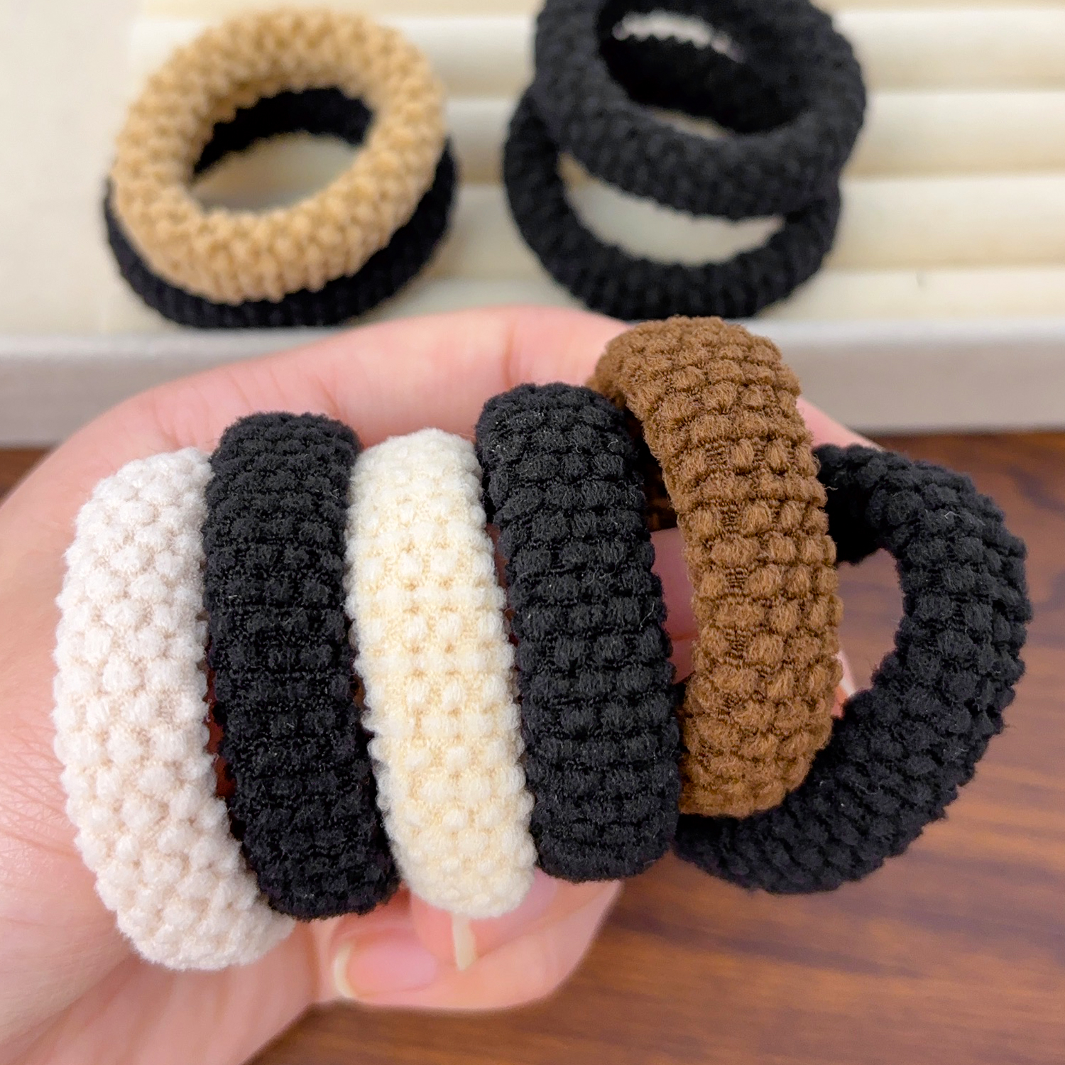 Seamless Hair Ties Thick Elast - Travel Accessories For Girls のレビューと価格
