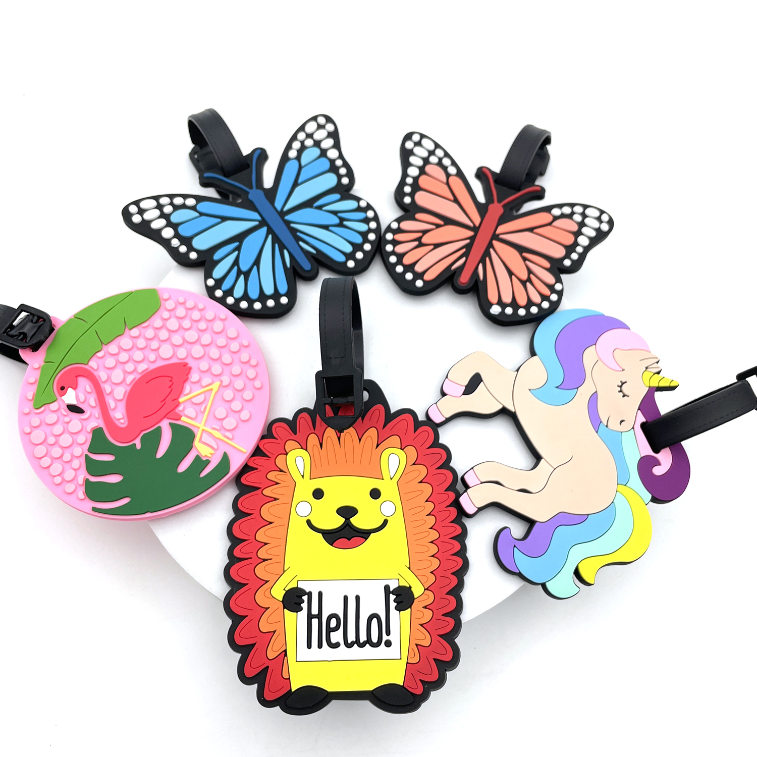 1PC PVC Soft Rubber Luggage Ta - Travel Accessories For Kids のレビューと価格
