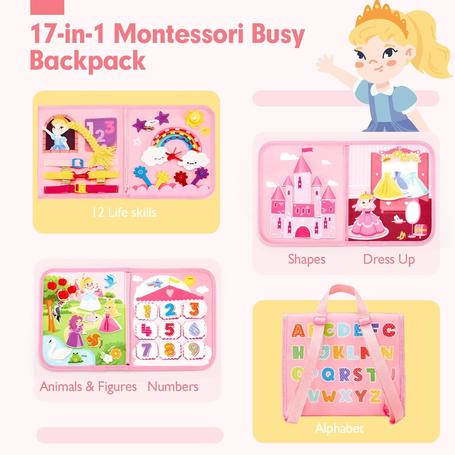 Toddler Busy Board Toys Montes - Travel Accessories Toddler のレビューと価格