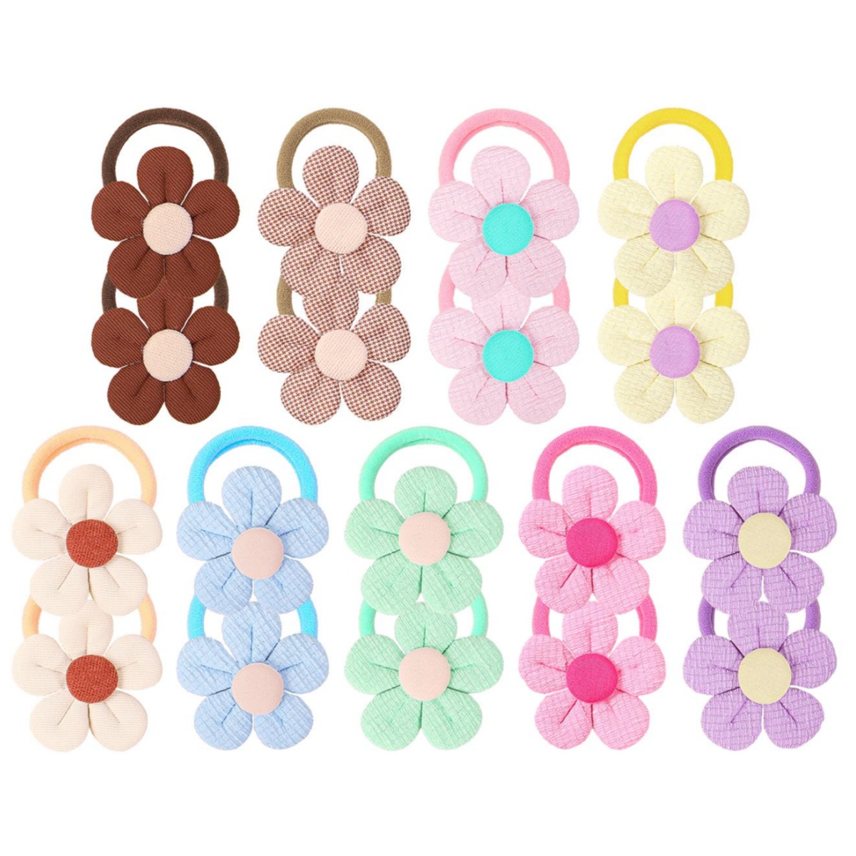 18pcs Sunflower Hair Ties Kids - Travel Accessories For Kids のレビューと価格