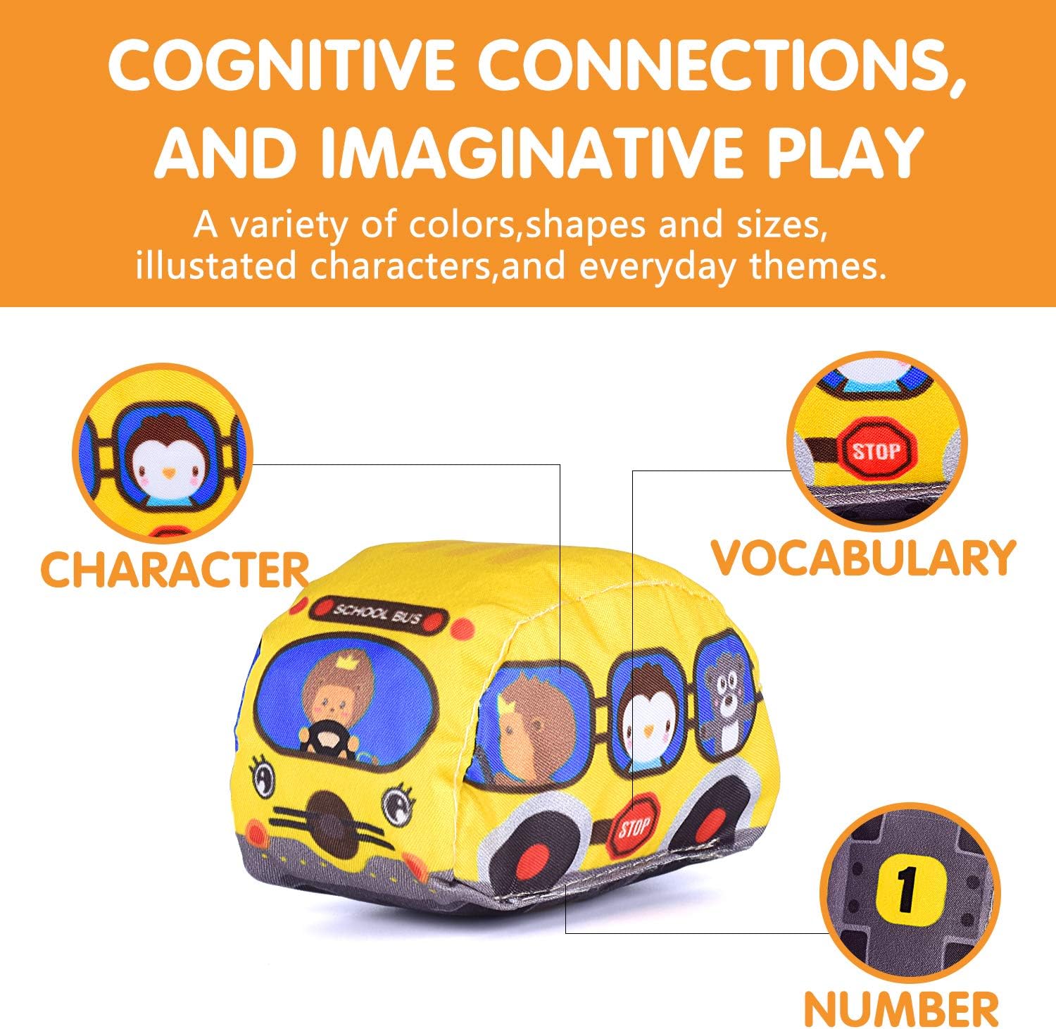 Soft Fabric Car Toy Set for Ba - Travel Accessories Toddler のレビューと価格