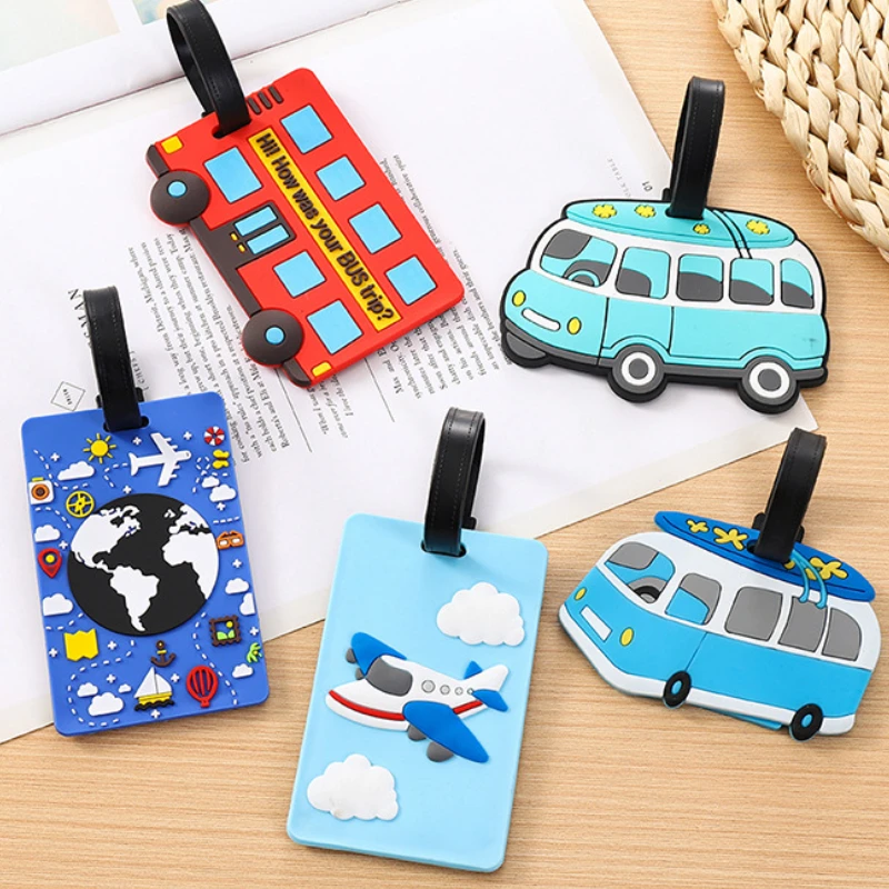 Cute Cartoon Cars PVC Silicone - Travel Accessories Logo のレビューと価格