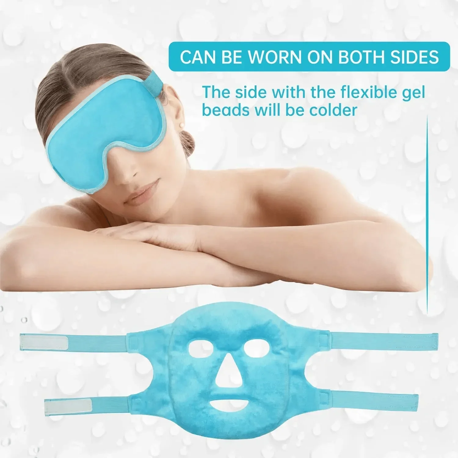 Gel Cooling Ice Face Eye Mask  - Travel Accessories Eye Mask のレビューと価格