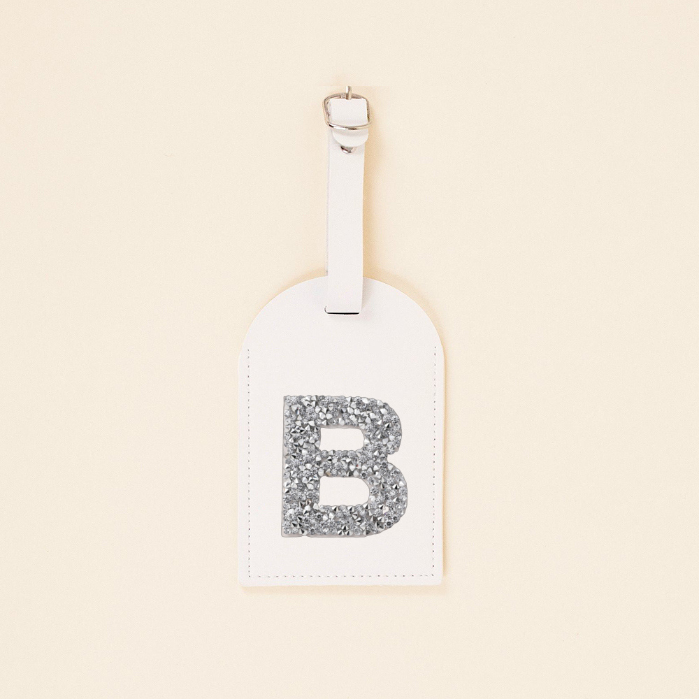A-Z Rhinestone Monogram Leathe - Travel Accessories Logo のレビューと価格