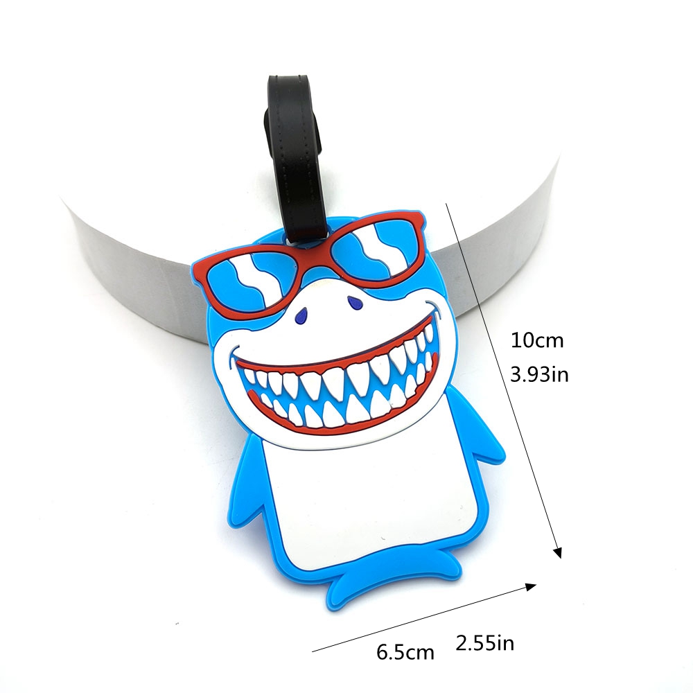 1PCS Cute Shark Luggage Tag Bo - Travel Accessories Essentials のレビューと価格