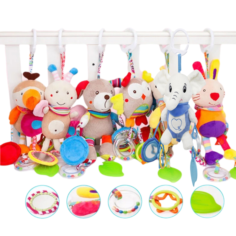 Soft Stuffed Animal Baby Rattl - Travel Accessories Toddler のレビューと価格