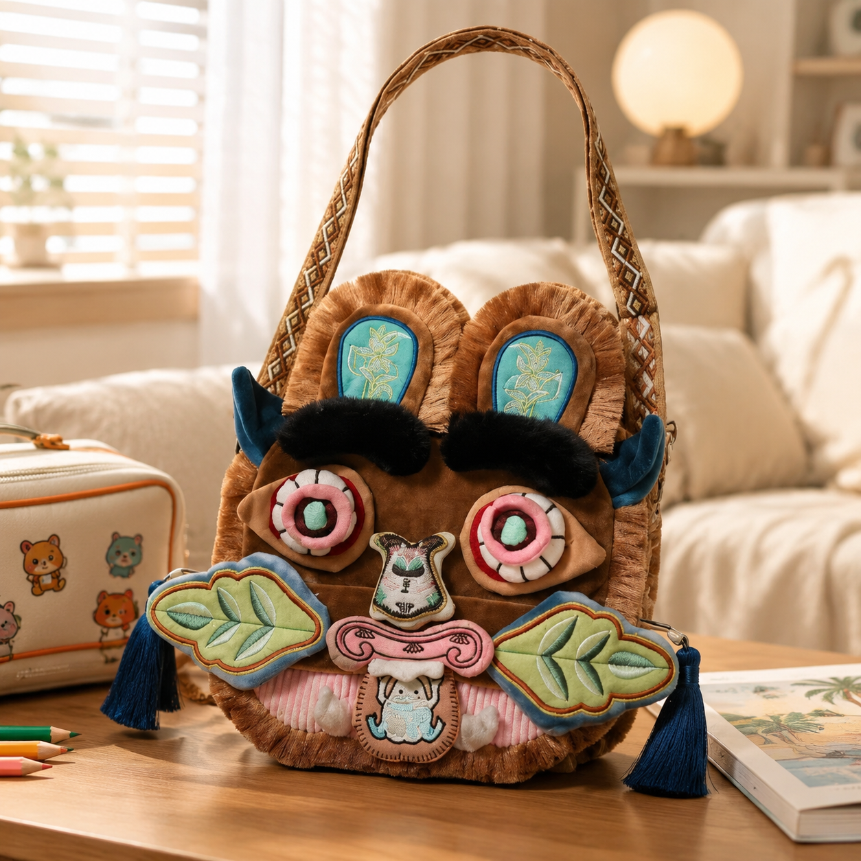 Chinese Style Faux Fur Plush B - Travel Accessories Toddler のレビューと価格