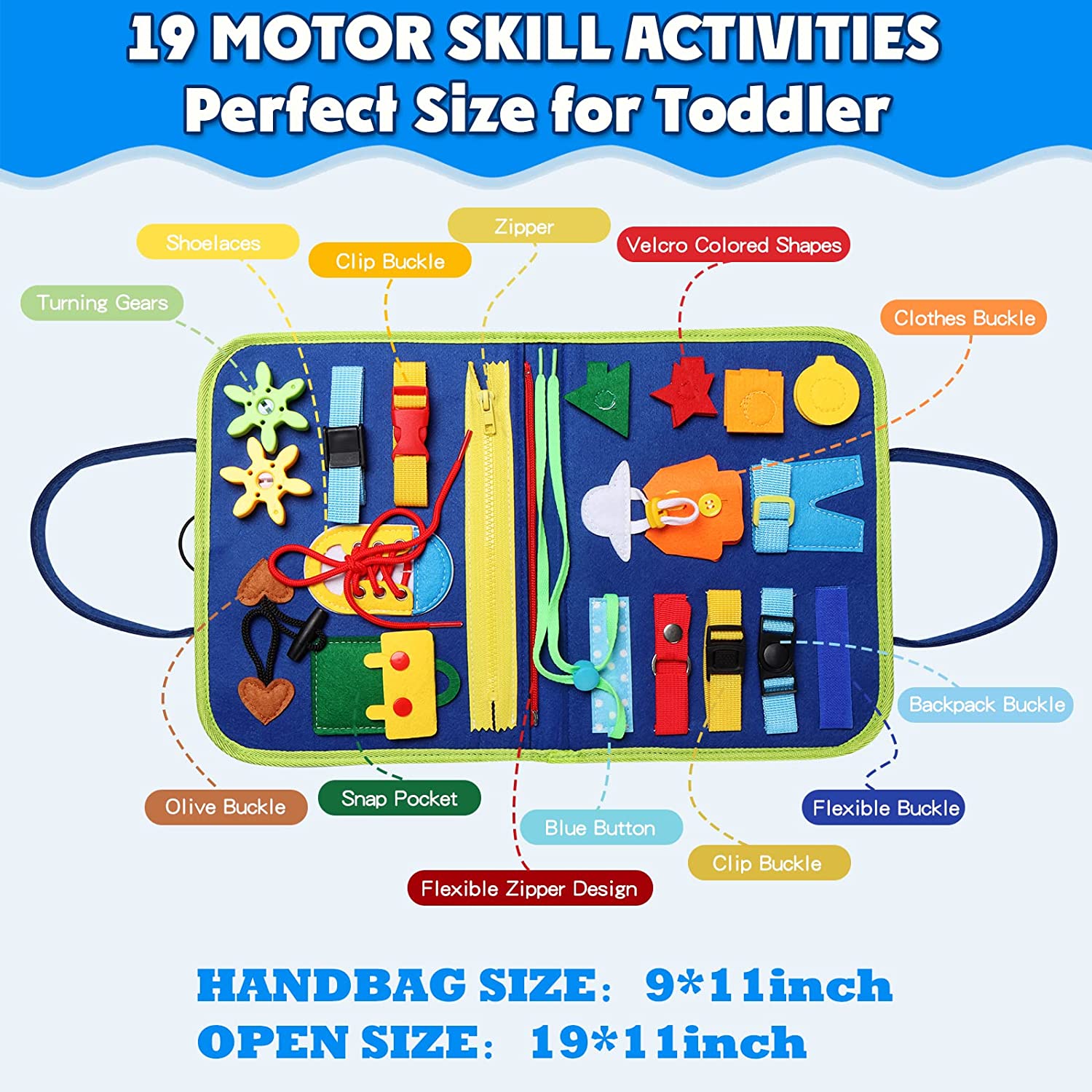Montessori Busy Board for Todd - Travel Accessories Toddler のレビューと価格