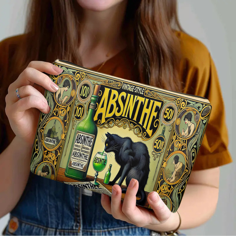 1 Piece, Black Cat and Absinth - Travel Accessories Pouch のレビューと価格