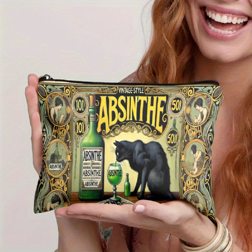 1 Piece, Black Cat and Absinth - Travel Accessories Pouch のレビューと価格