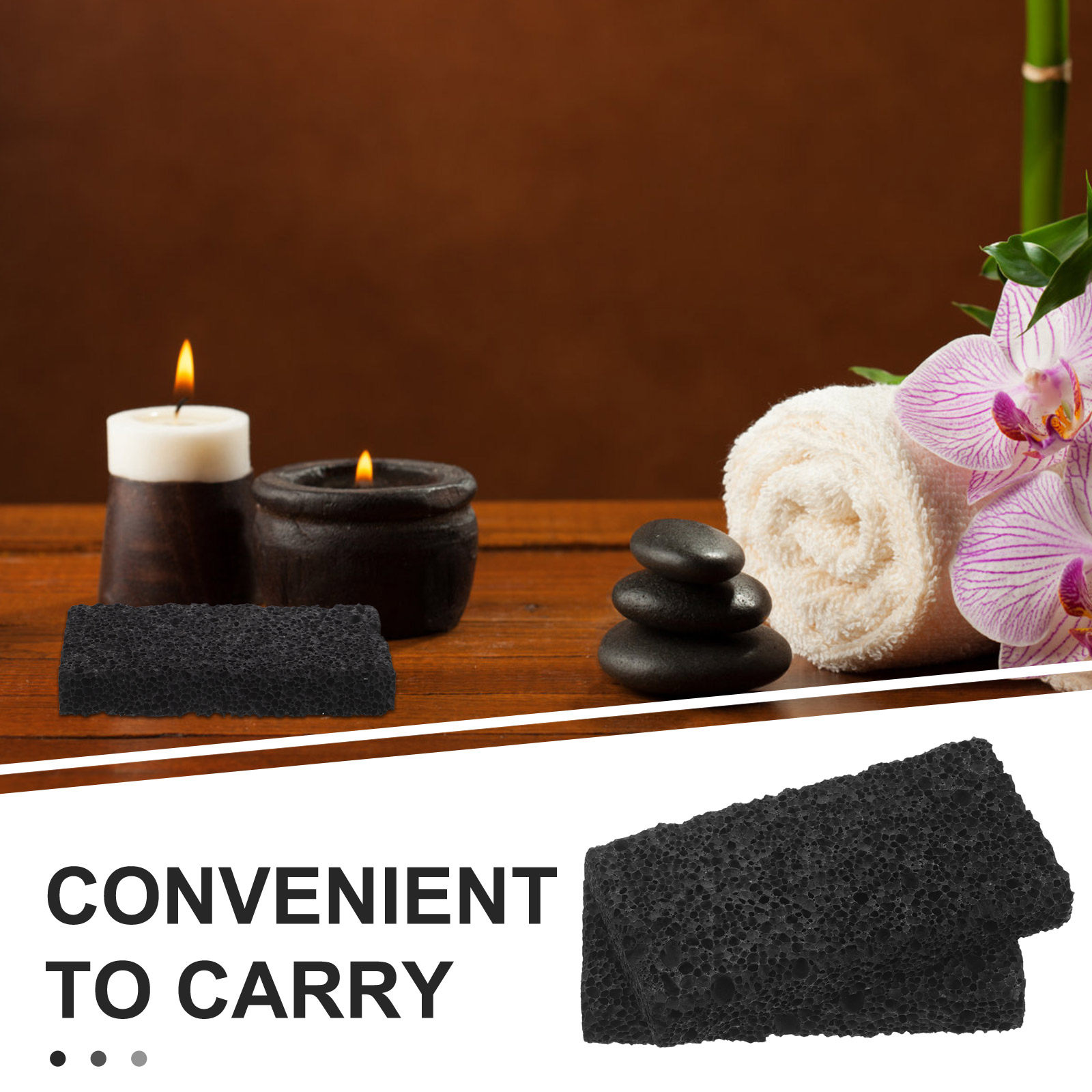 2Pcs Black Volcanic Rock Diffu - Travel Accessories Essentials のレビューと価格