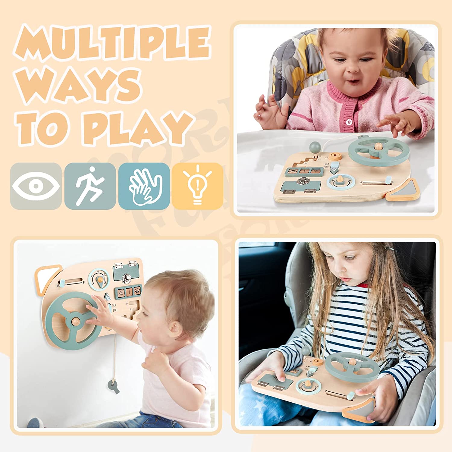 Montessori Toy Steering Wheel  - Travel Accessories Toddler のレビューと価格